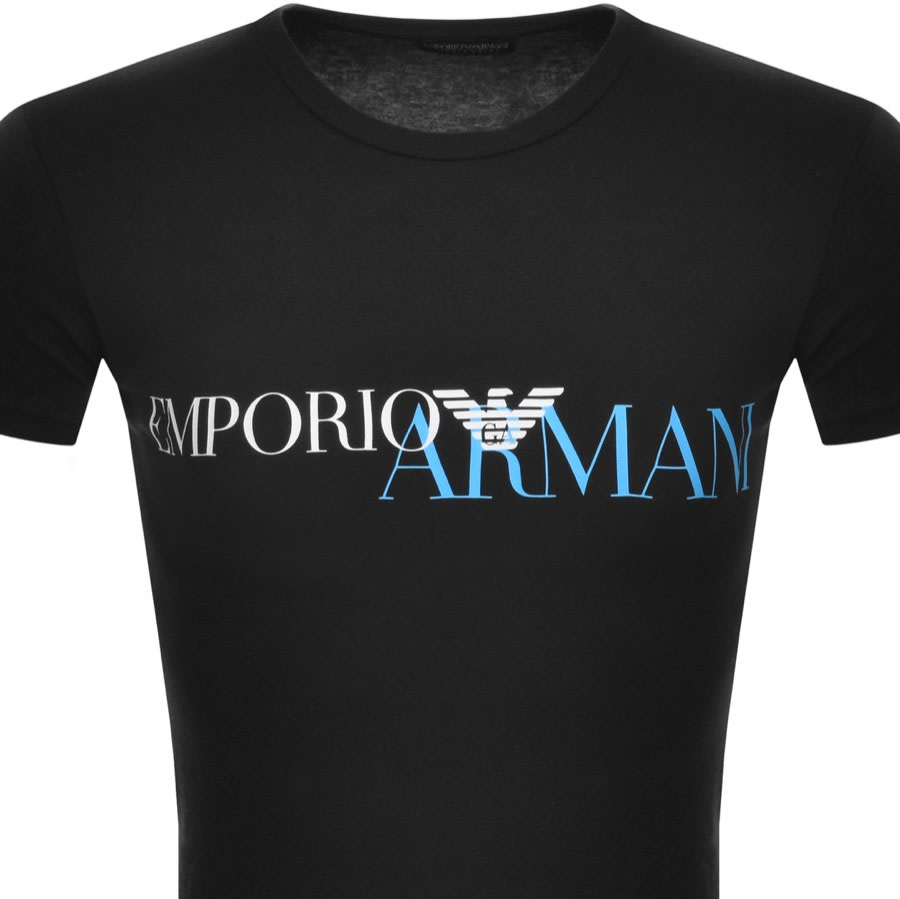 Alternative Image for ProductEmporio Armani Lounge Crew Neck T Shirt Black2